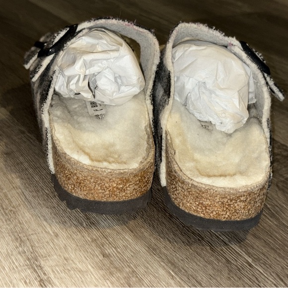 Birkenstock Black and White Checkered Sandals - Picture 5 of 6